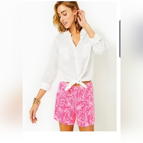Lilly pulitzer fola shorts size 12 - Picture 3 of 3